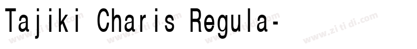 Tajiki Charis Regula字体转换